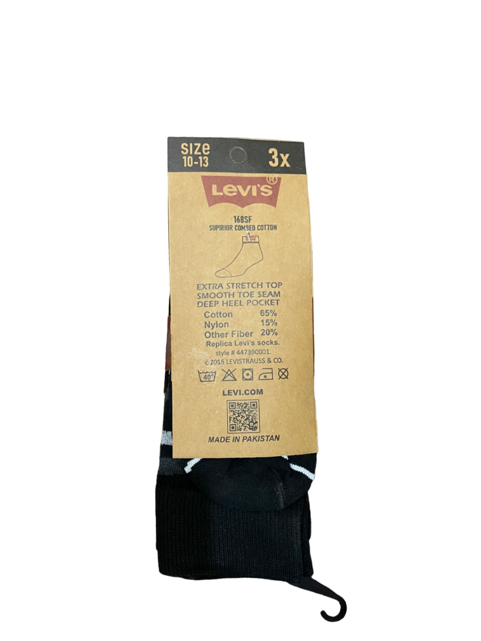ST BRANDED L-E-V-I-S FORMAL FULL SOCKS PACK OF 3