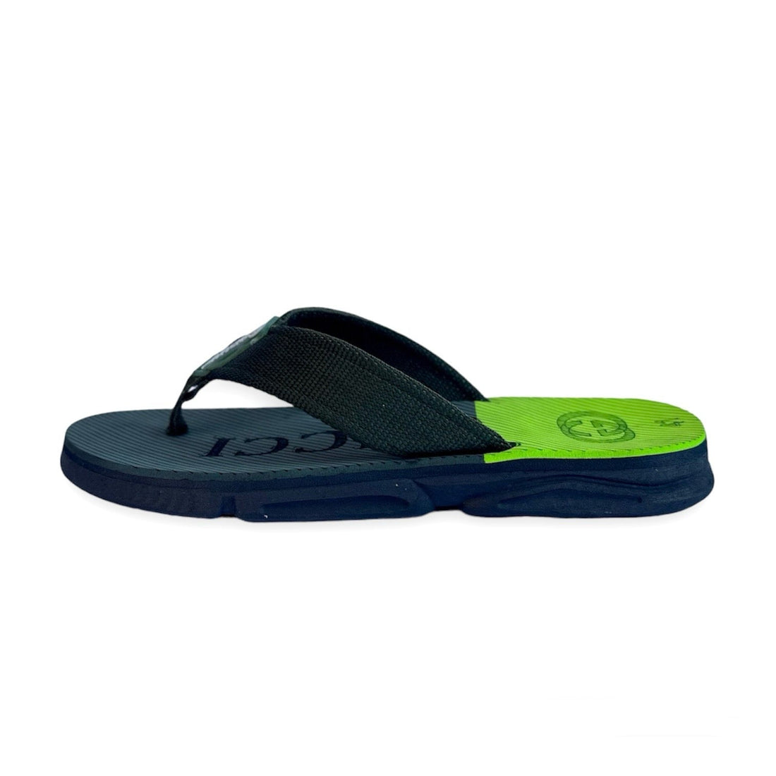 G-U-C-C-I High Sole Slippers (Green)