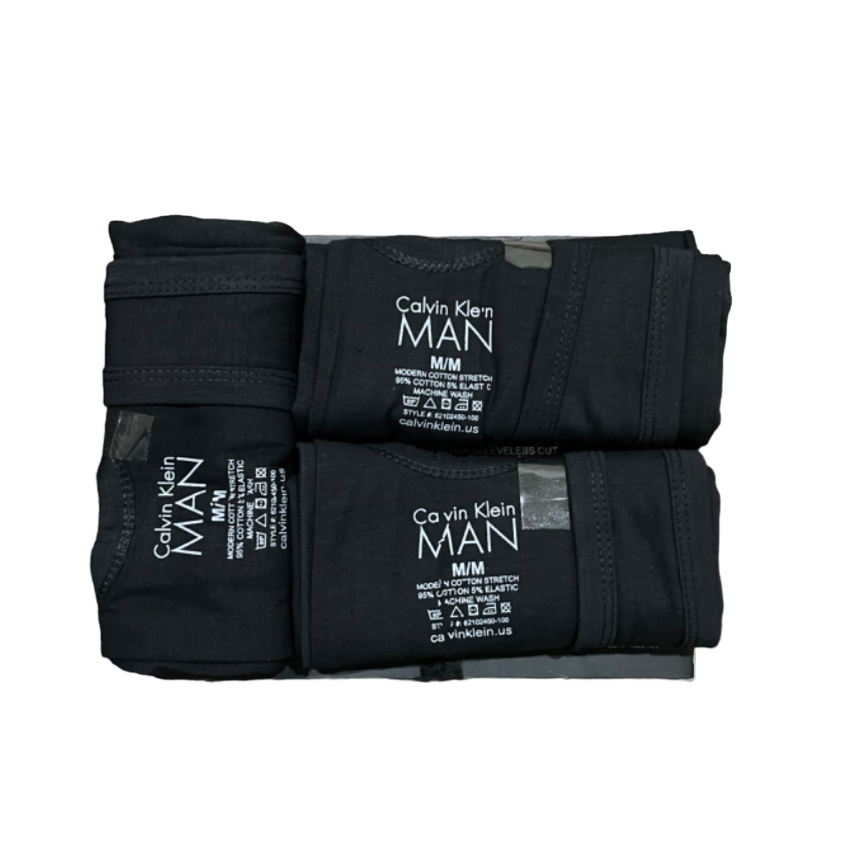 ST Premium C-a-l-v-i-n K-l-e-i-n Vest Black (Pack Of 3)